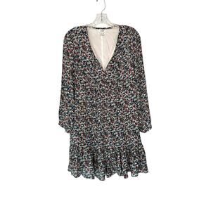 J.Crew Fiery Sunset‎ Floral Print Flowy Whimsical Relaxed Mini Dress Size Small